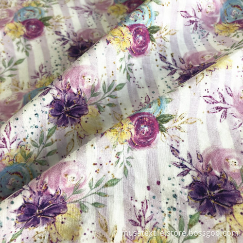 Cheap Price Flower Design Cotton Woven Poplin Fabric